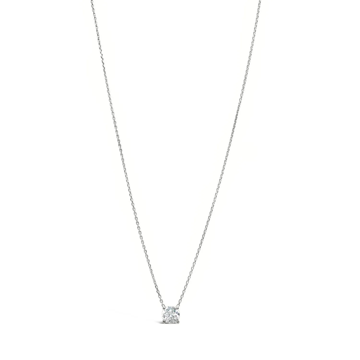 14K Floating Diamond Necklace