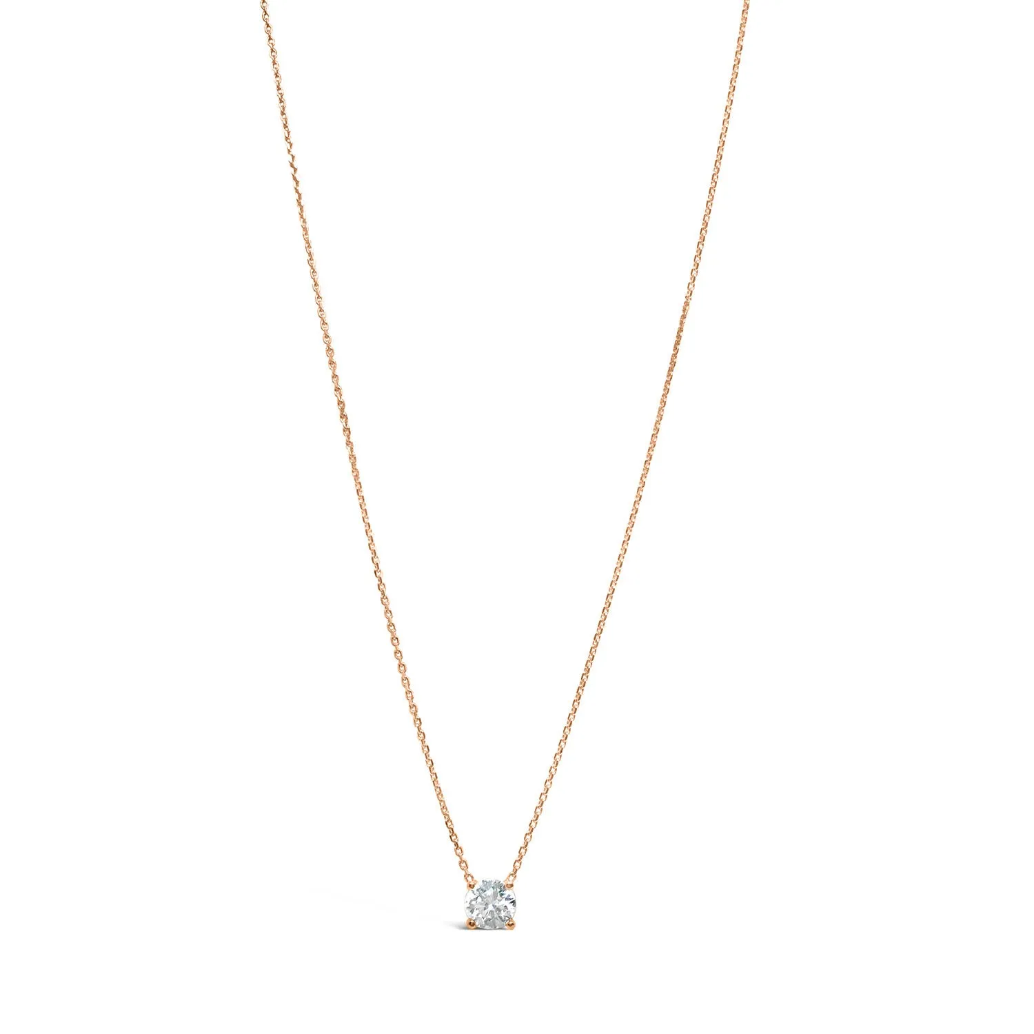 14K Floating Diamond Necklace