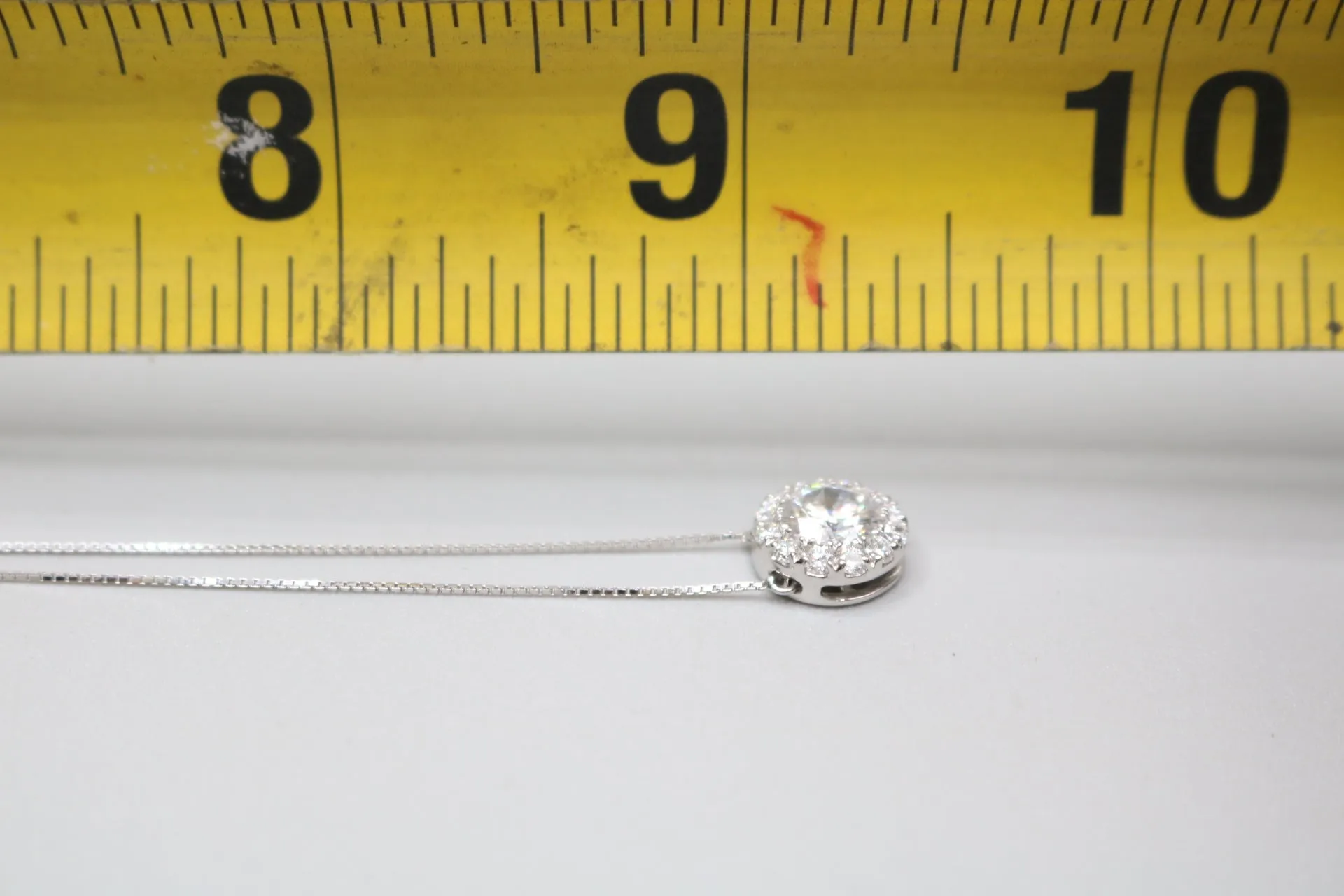 14K White Gold Lab Grown Diamond Necklace (1.56 CTW) (18 Inches) (Local Pick-Up Only)