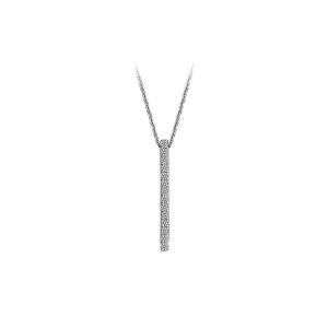 18k Gold Vertical Line Necklace