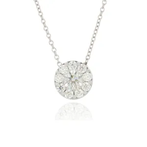 18k White Gold Hearts On Fire Diamond Necklace