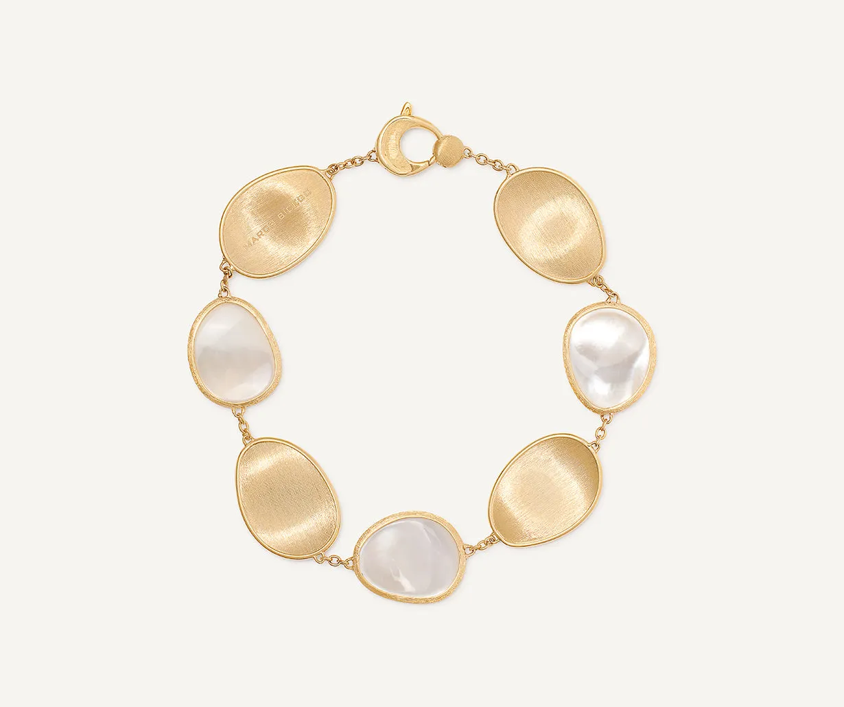 18K Yellow Gold Mother of Pearl Bracelet