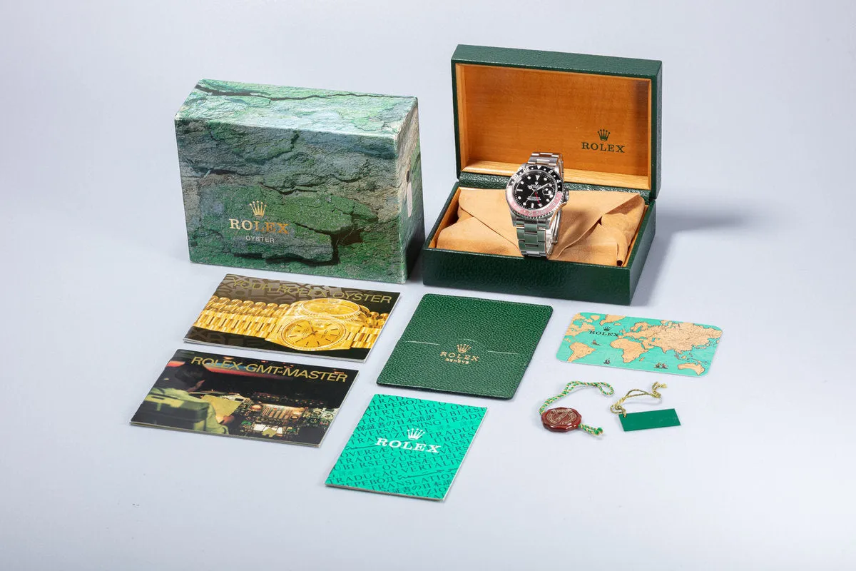 1999 Rolex GMT-Master II 16710 "Coke" Bezel Box & Booklet