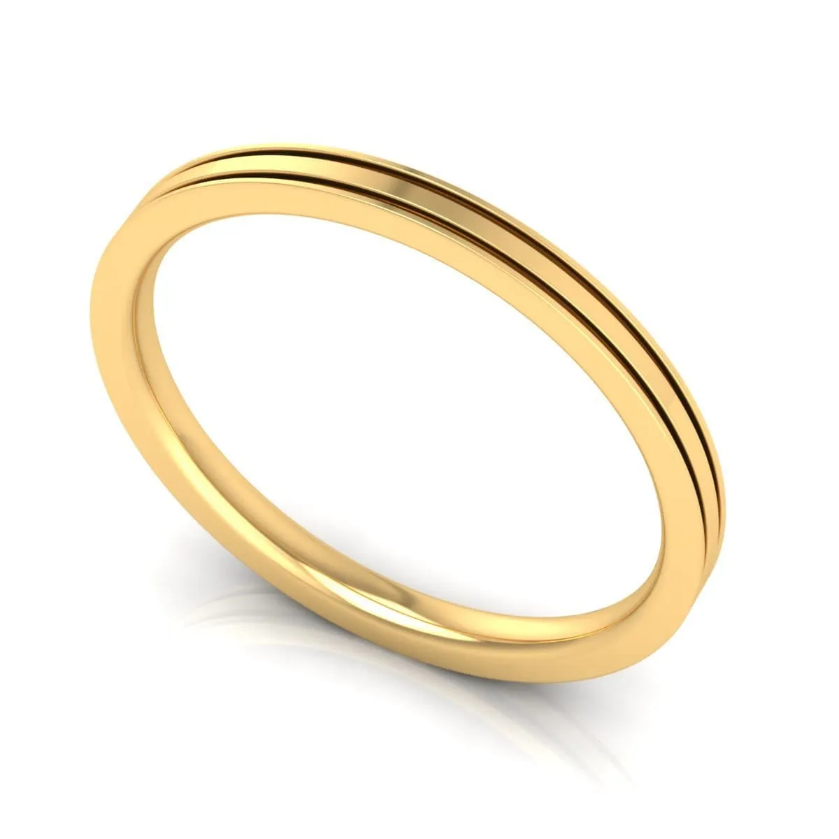 2.0 mm Plain Wedding Band in 14KT, 18KT & Platinum