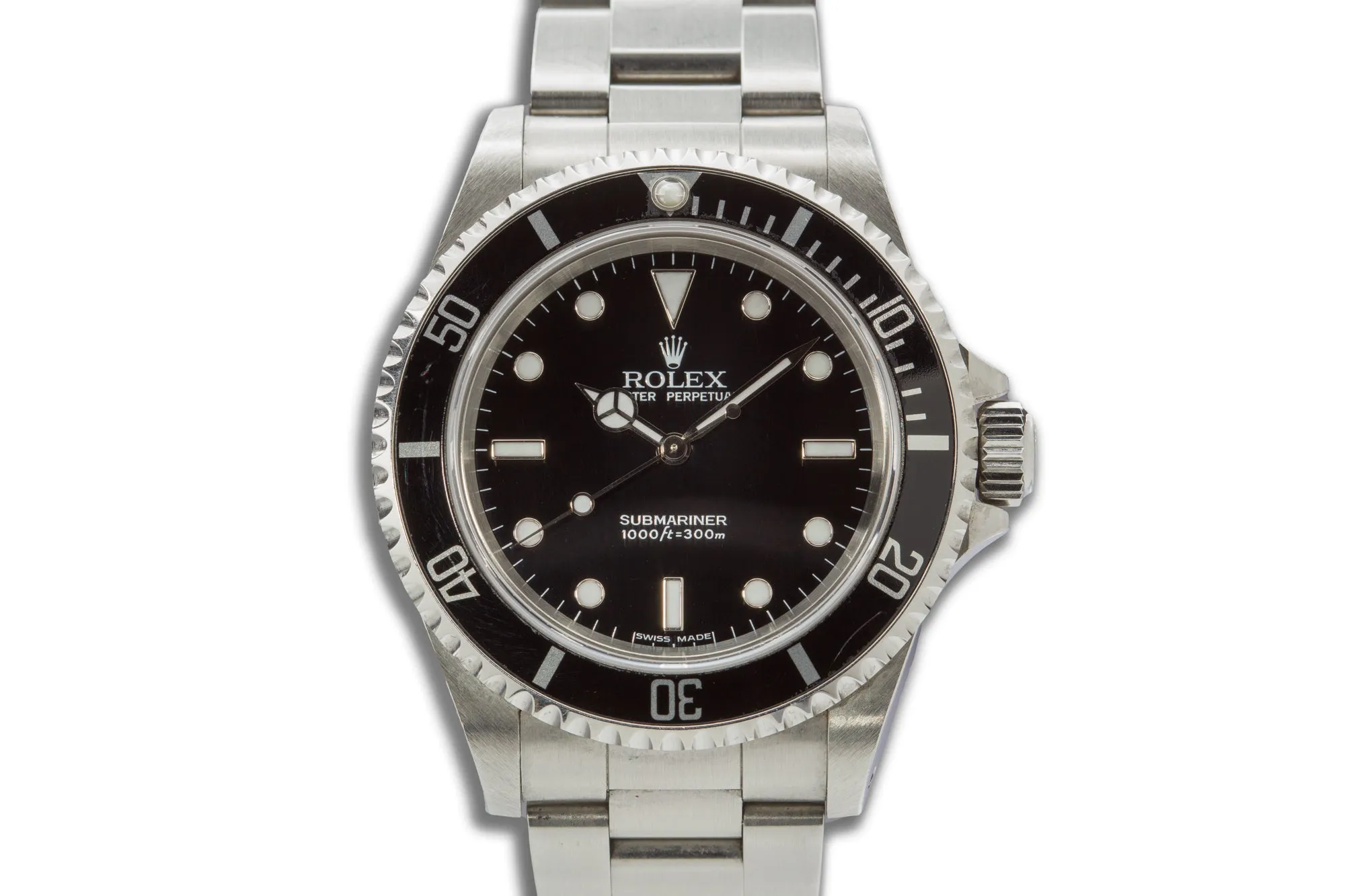 2000 Unpolished Rolex Submariner 14060M No Date