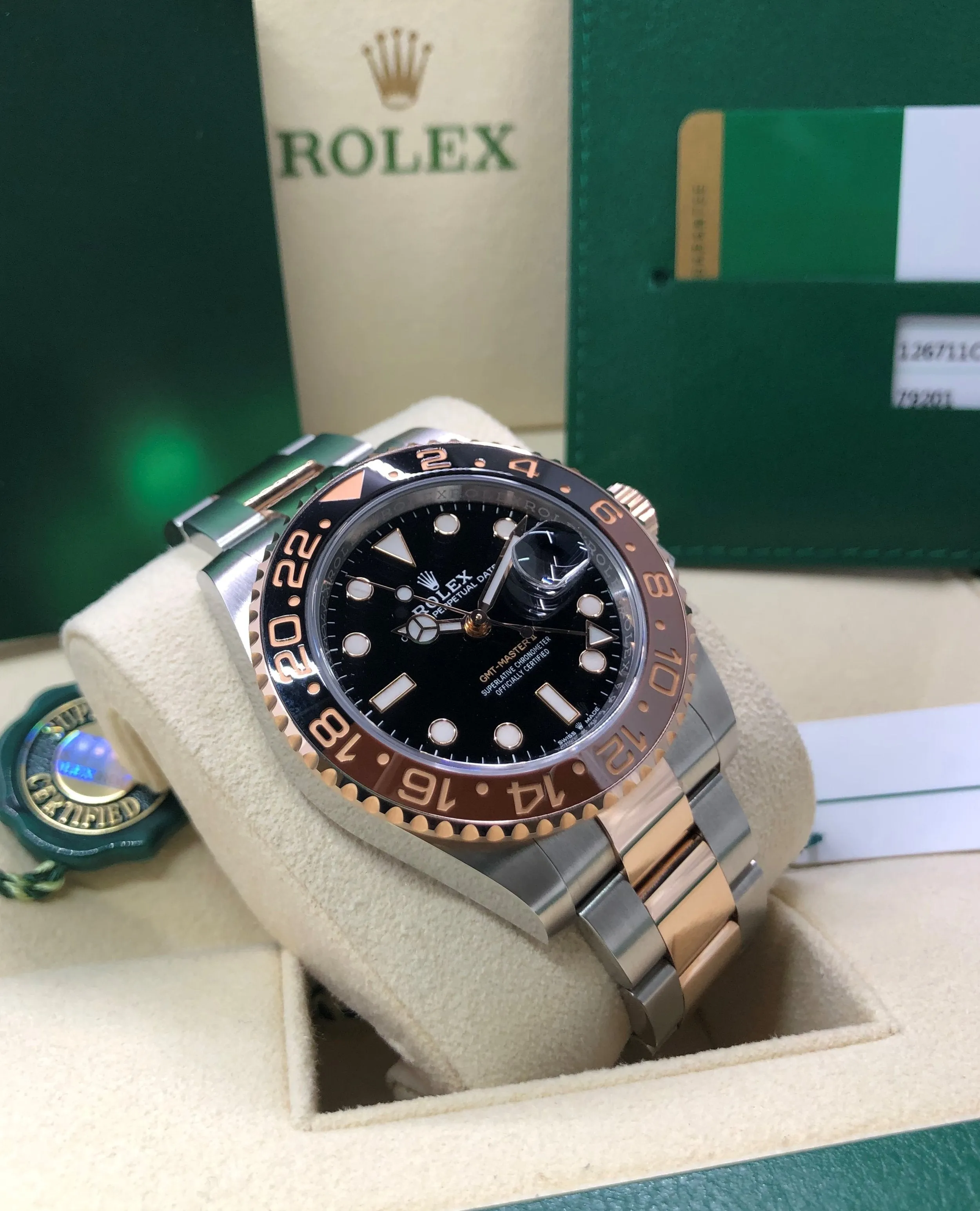 2018 Rolex GMT-Master II Rootbeer 126711CHNR