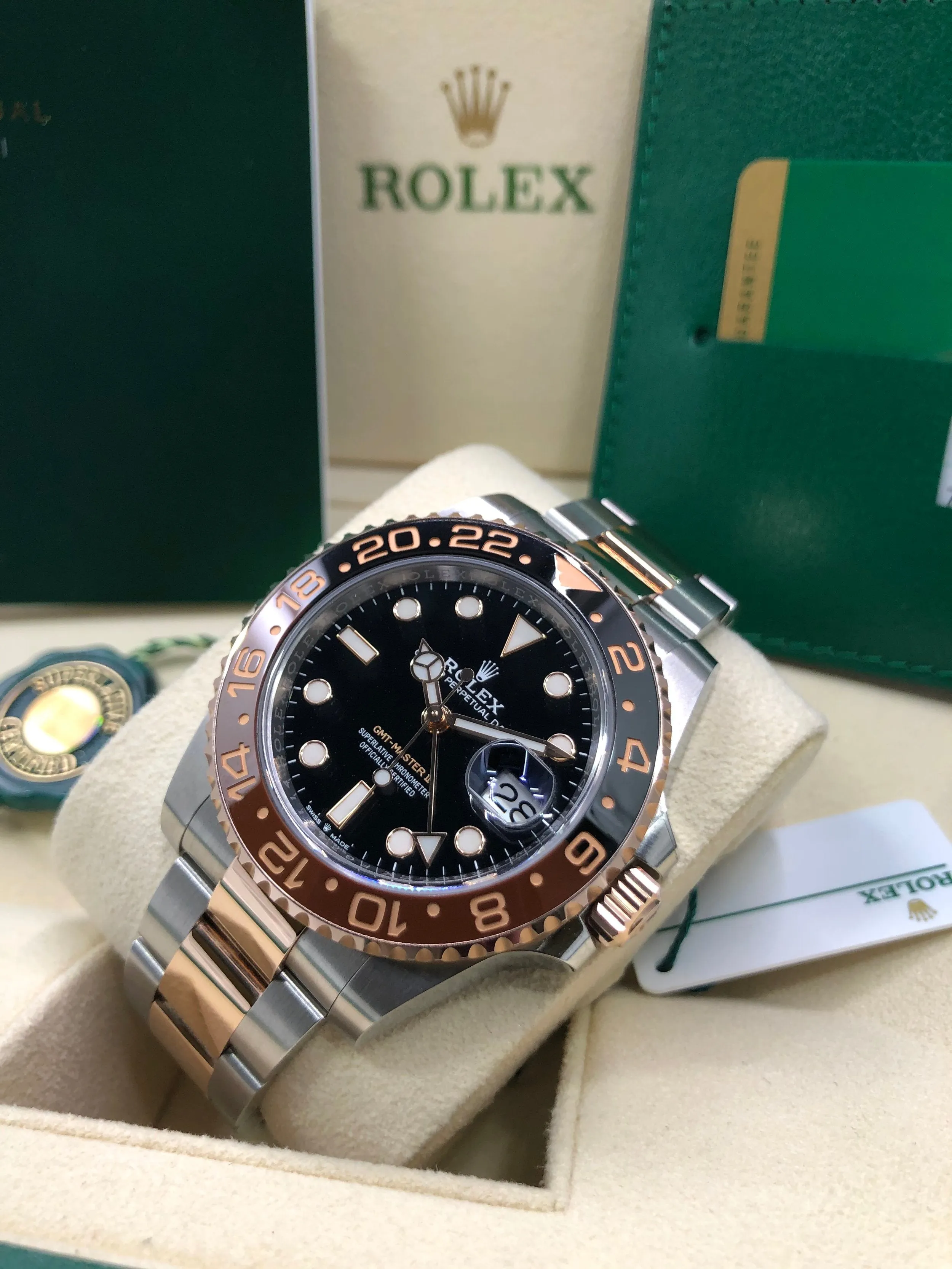 2018 Rolex GMT-Master II Rootbeer 126711CHNR