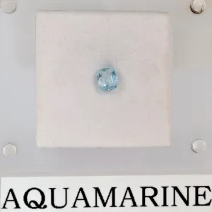 4.5mm x 5.3mm Cushion Aquamarine Stone