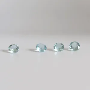 5.1mm Round Aquamarine Stone