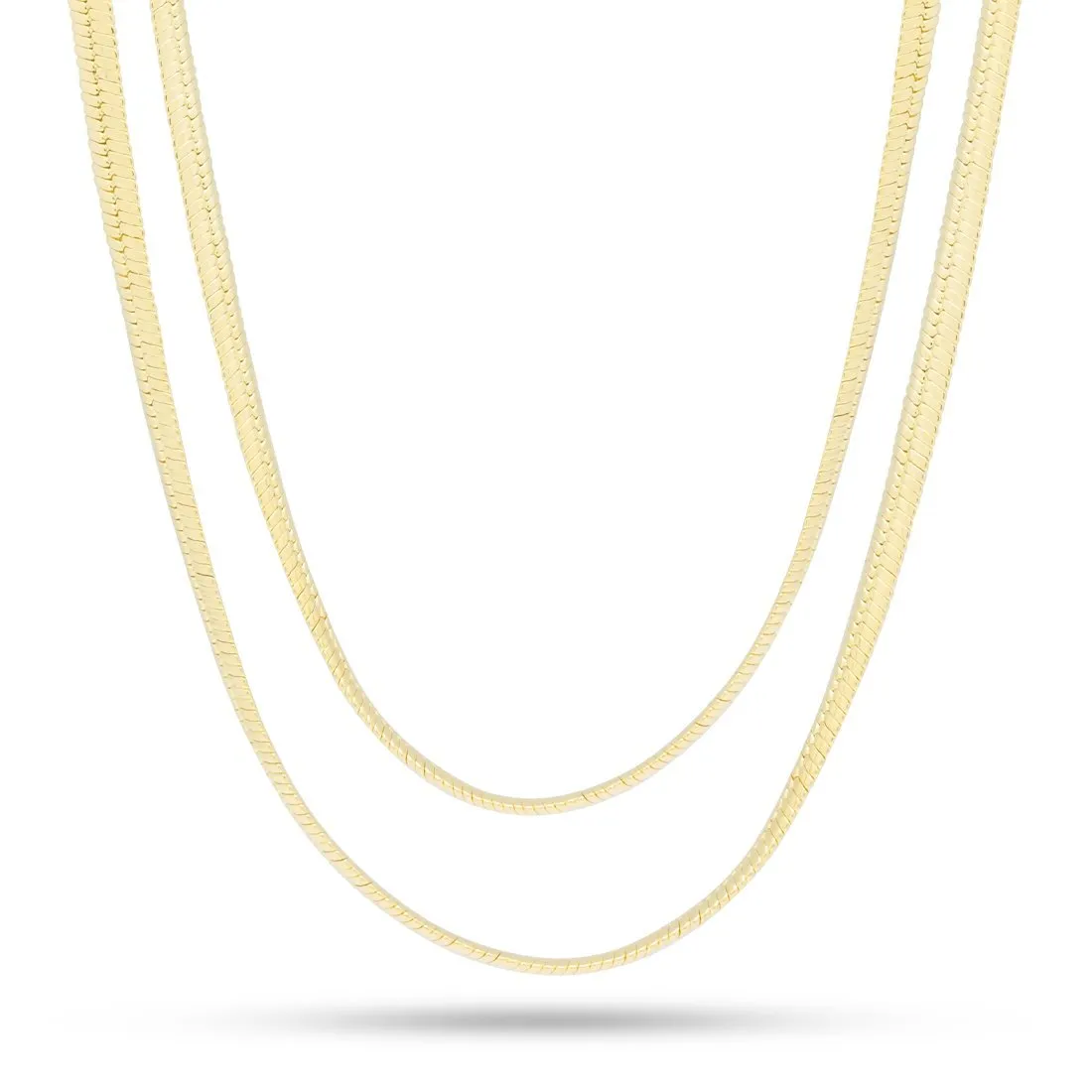 5mm Thick Herringbone Chain Choker Set