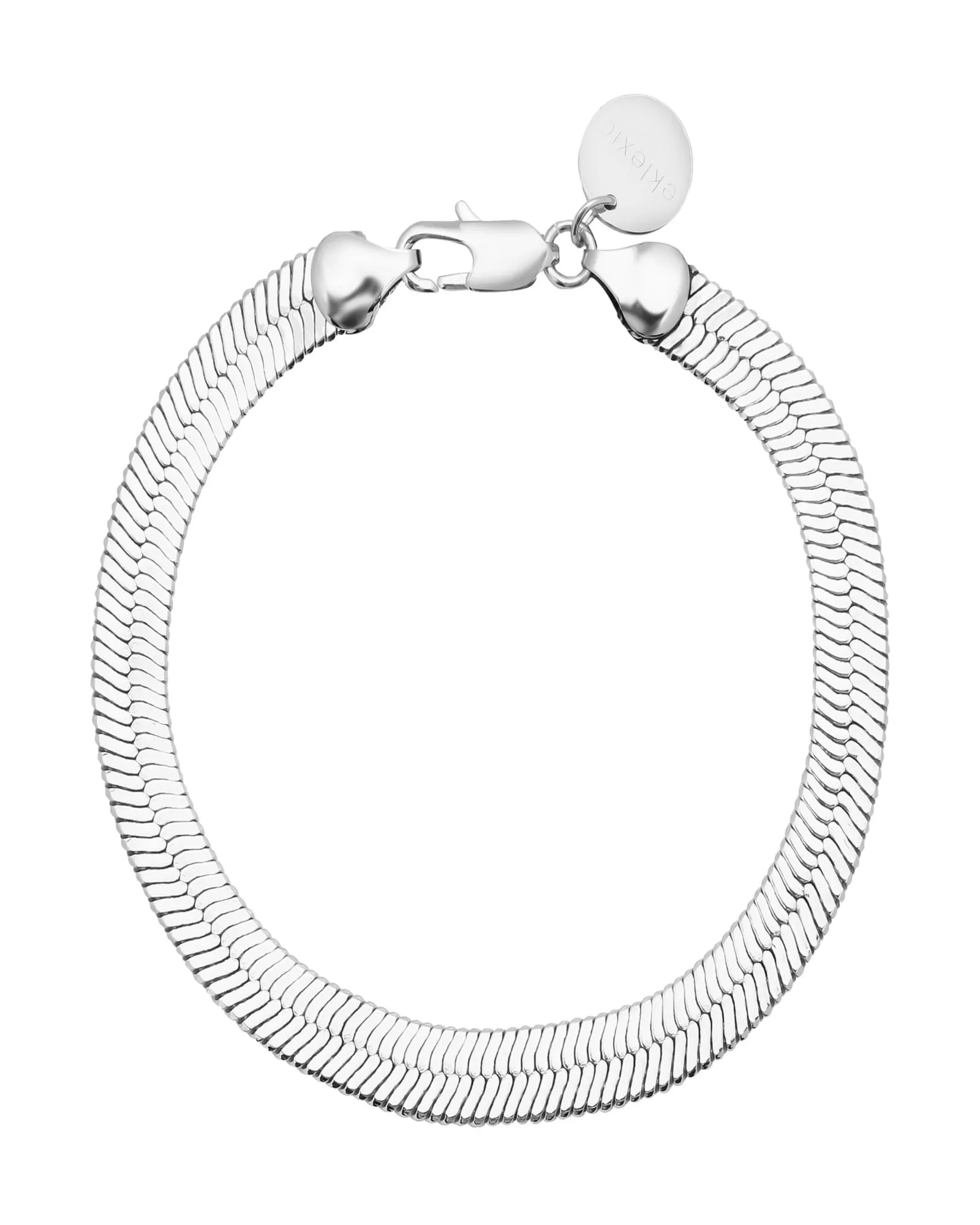 7mm Viper Chain Anklet 6.5" Silver | Silver