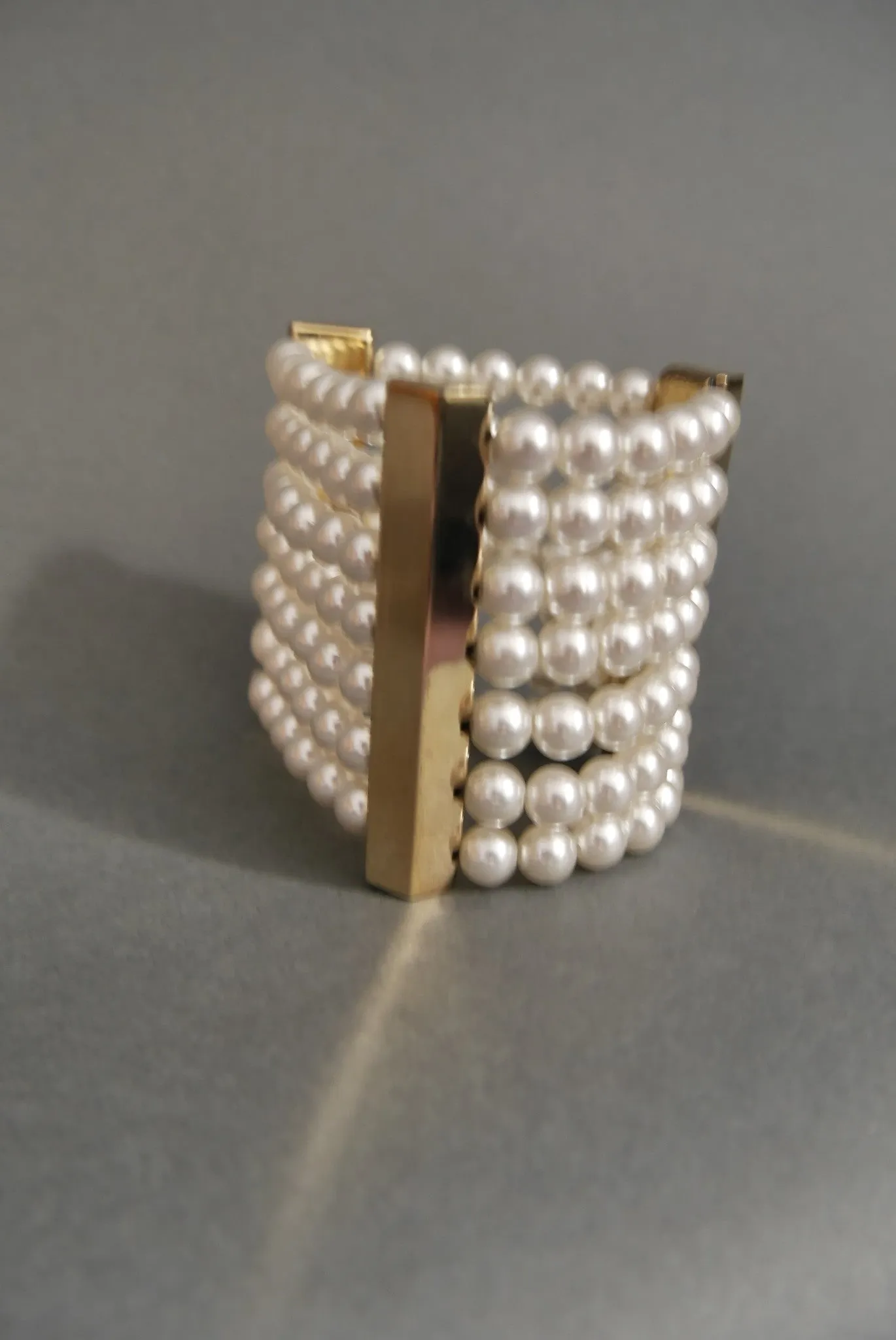 80s Moschino massive pearl cuff