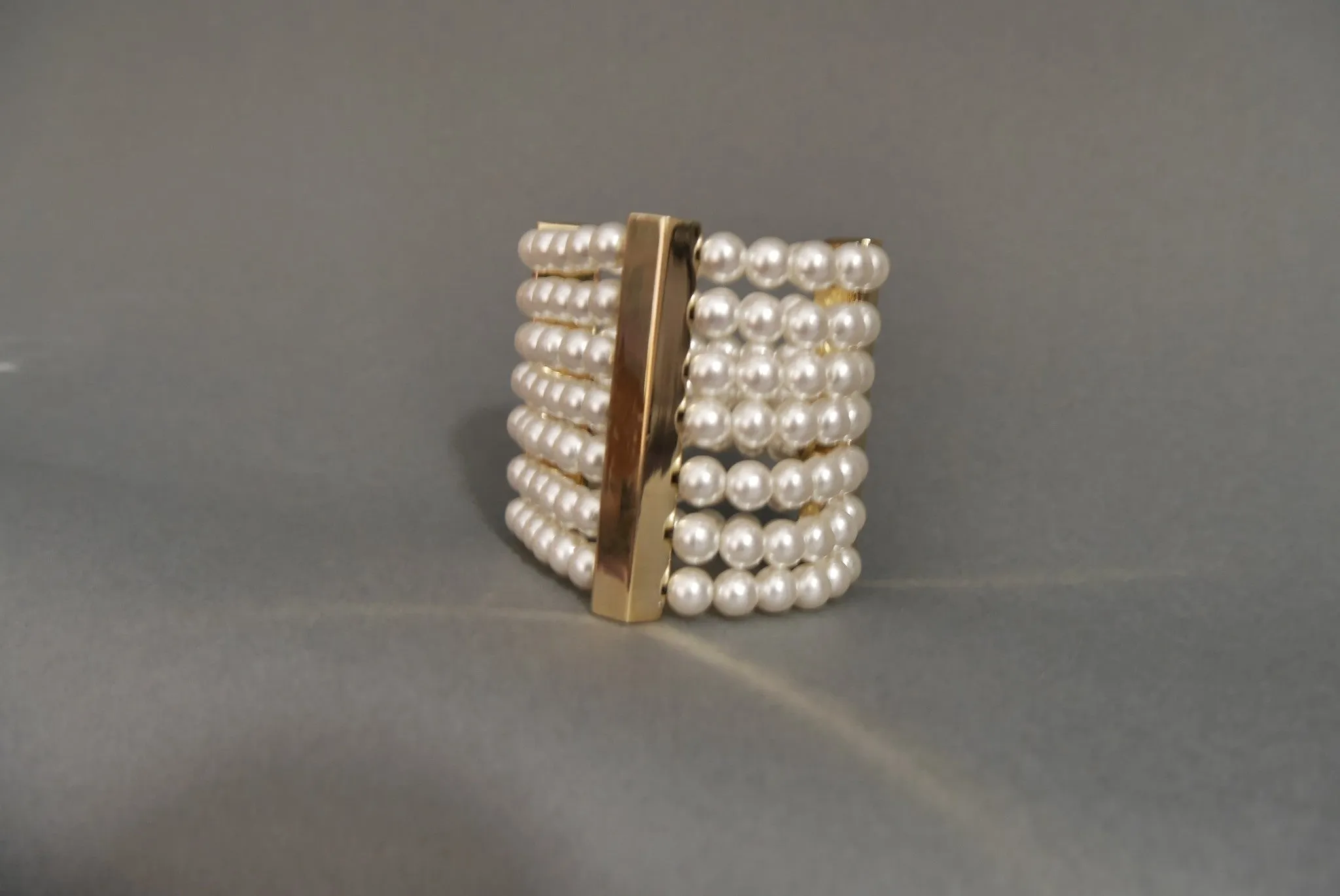 80s Moschino massive pearl cuff