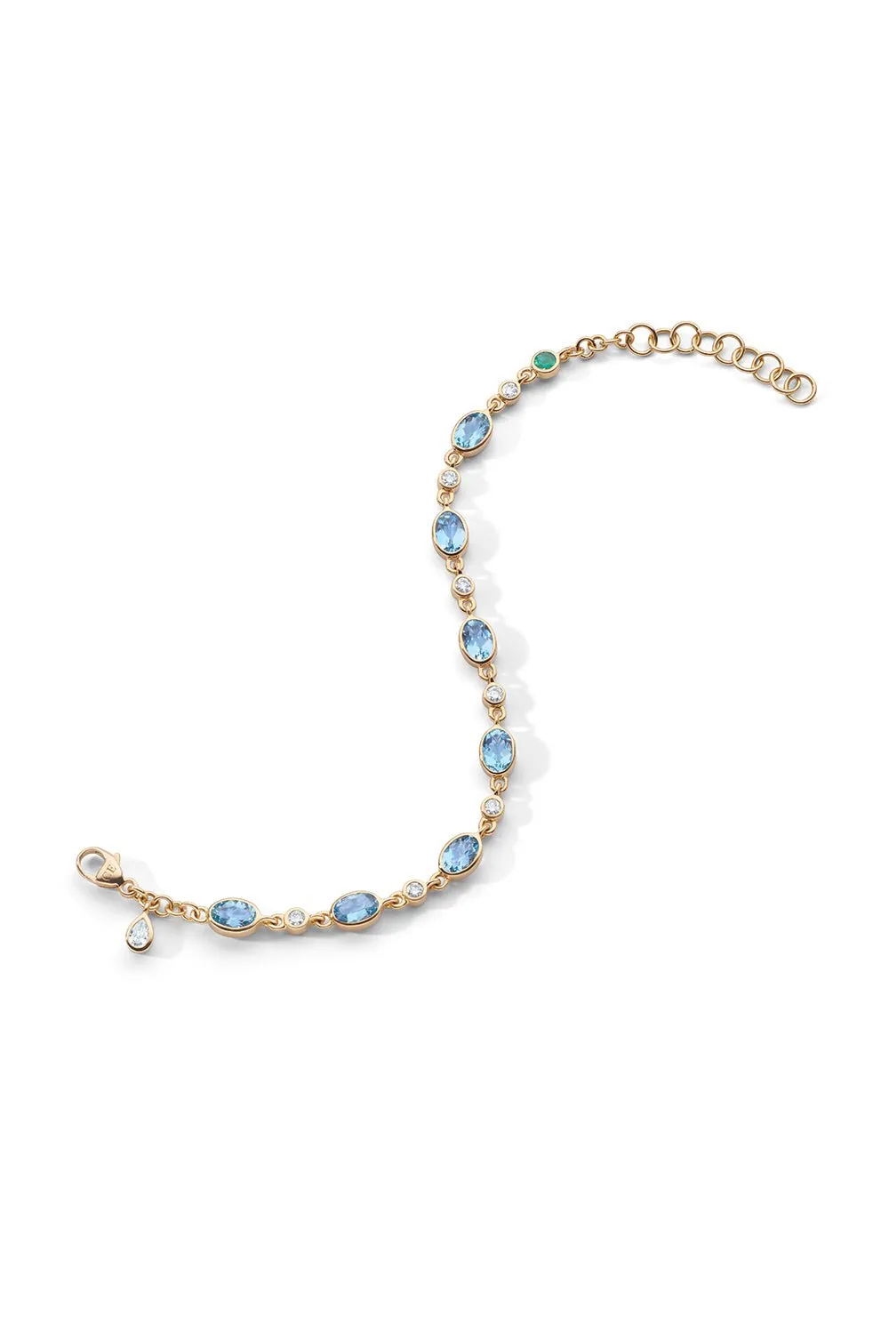 Aquamarine Tennis Bracelet