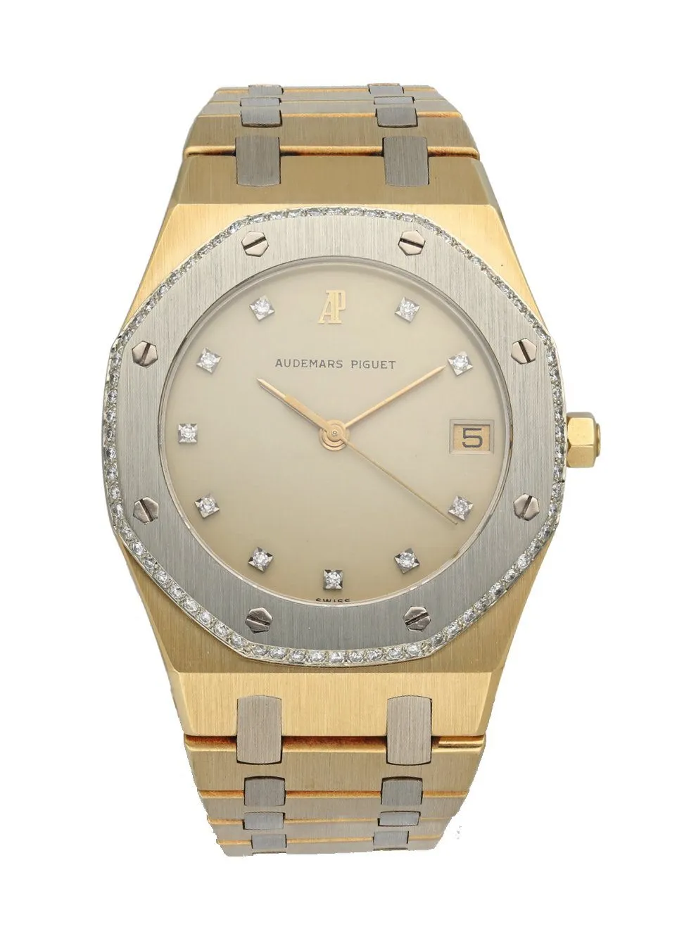 Audemars Piguet Quartz Diamond bezel & Dial 18K Yellow Gold Men's Watch