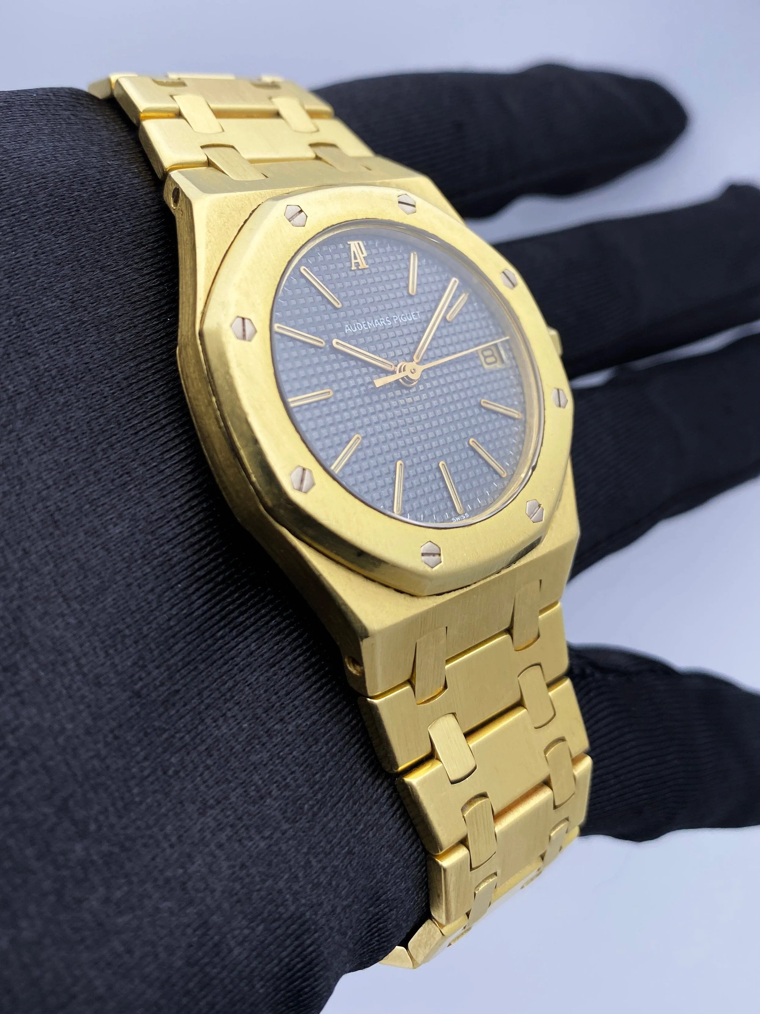 Audemars Piguet Royal Oak 6023BA Gray Dial Yellow Gold Mens Watch