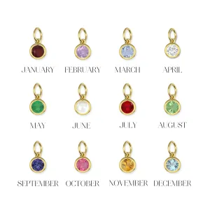 Birthstone Charms - Bezel Setting