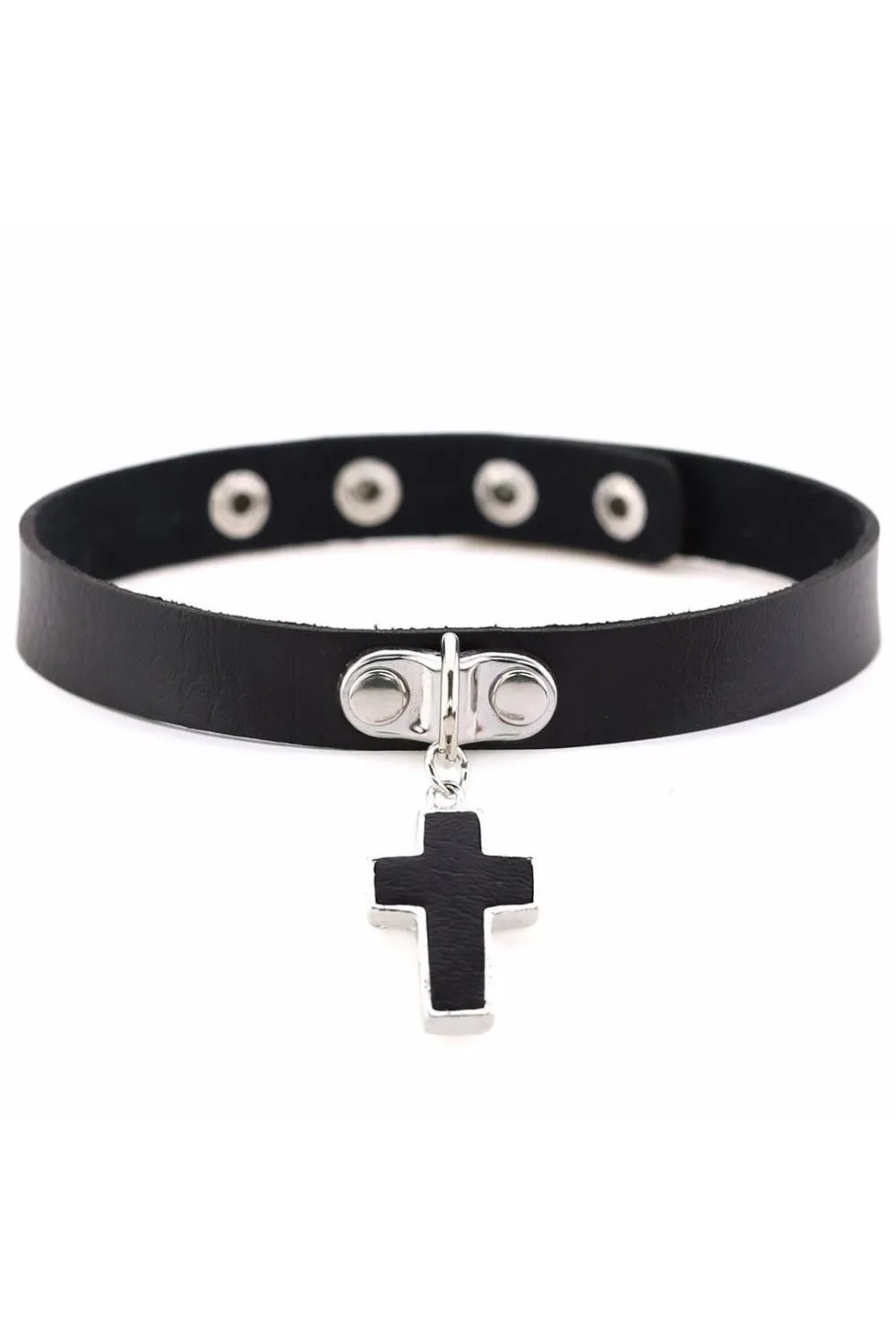 Black Gothic Cross Choker