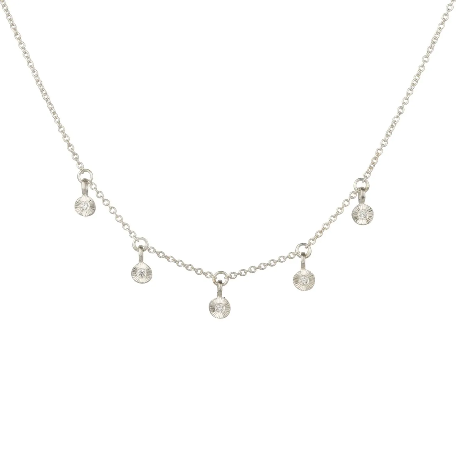 Borealis Diamond Station Necklace