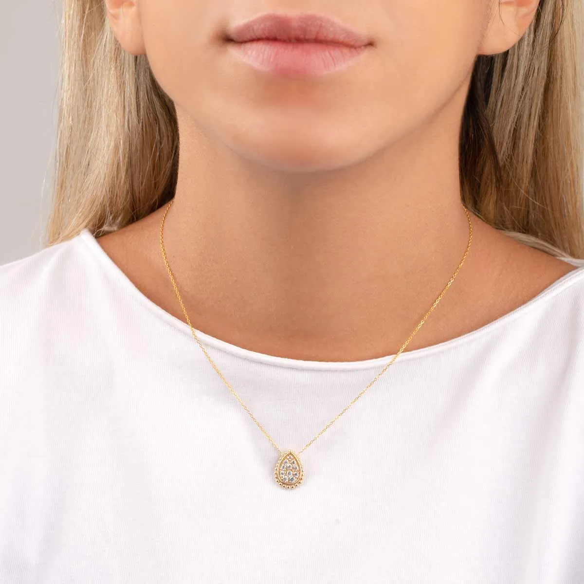 Brilliant Teardrop Necklace