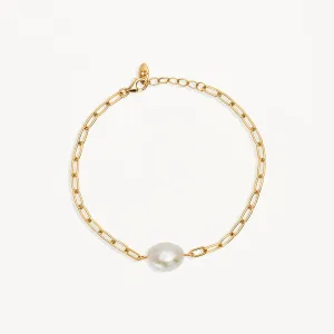 By Charlotte Breathe Pearl Bracelet, Gold or Silver