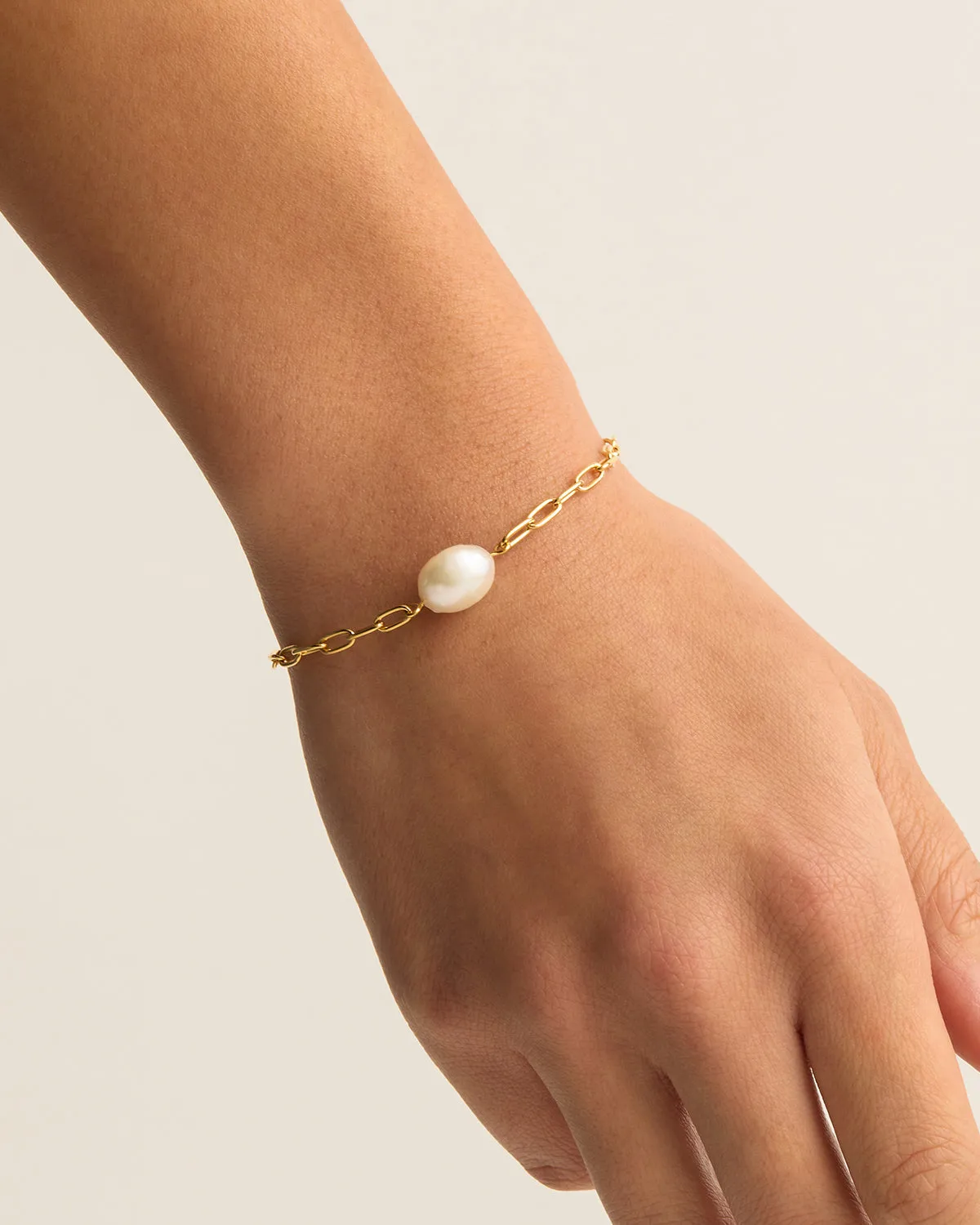 By Charlotte Breathe Pearl Bracelet, Gold or Silver