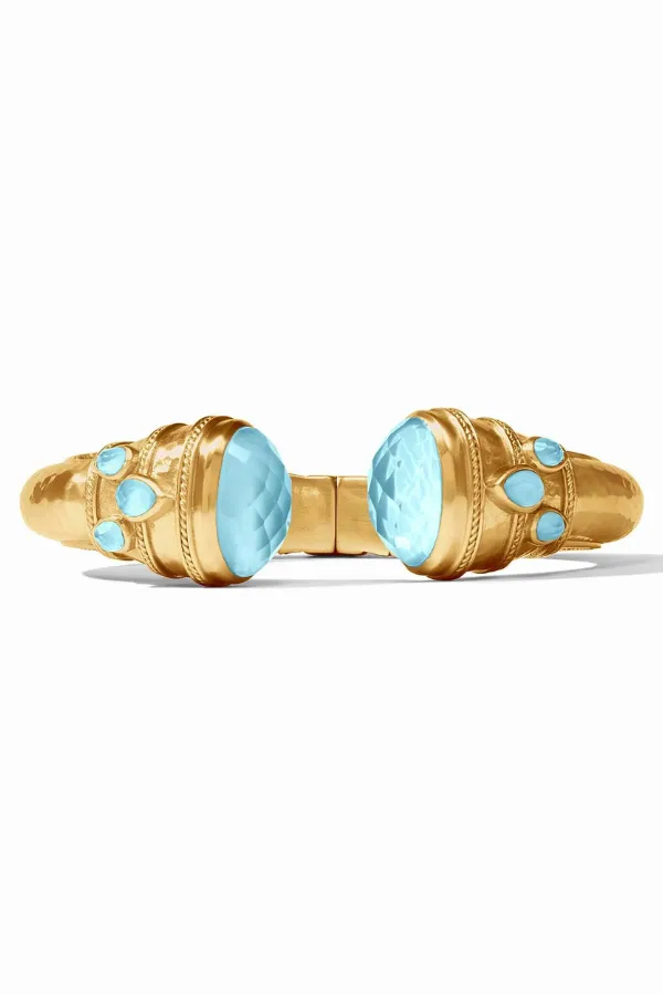 Cannes Cuff - Iridescent Capri Blue | Julie Vos