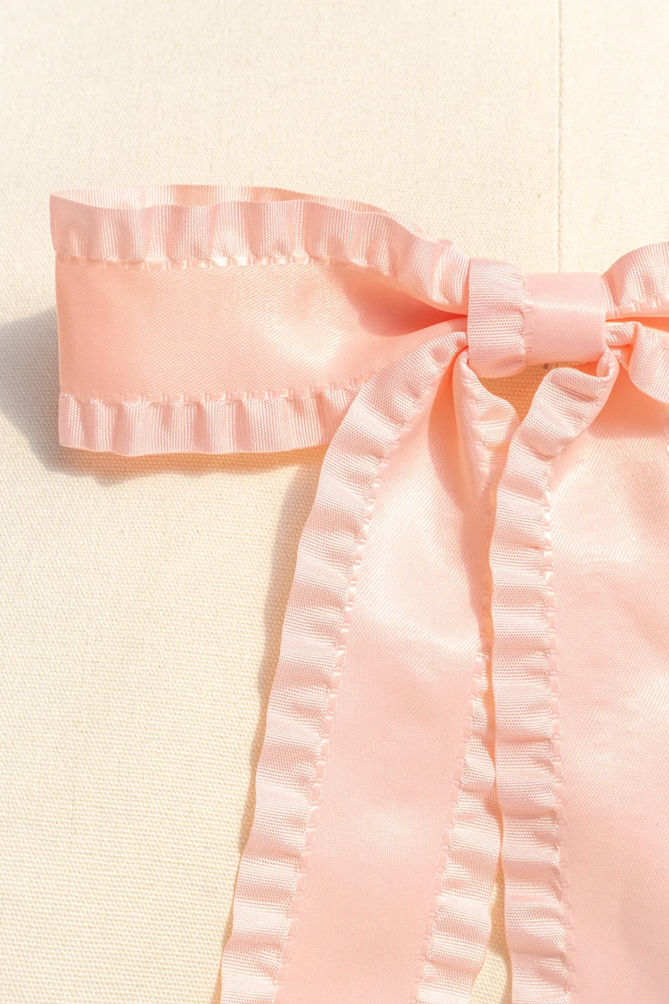 Cecilia Ruffle Bow Clips