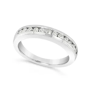 Channel Set Diamond Wedding Band - .25 carat t.w.