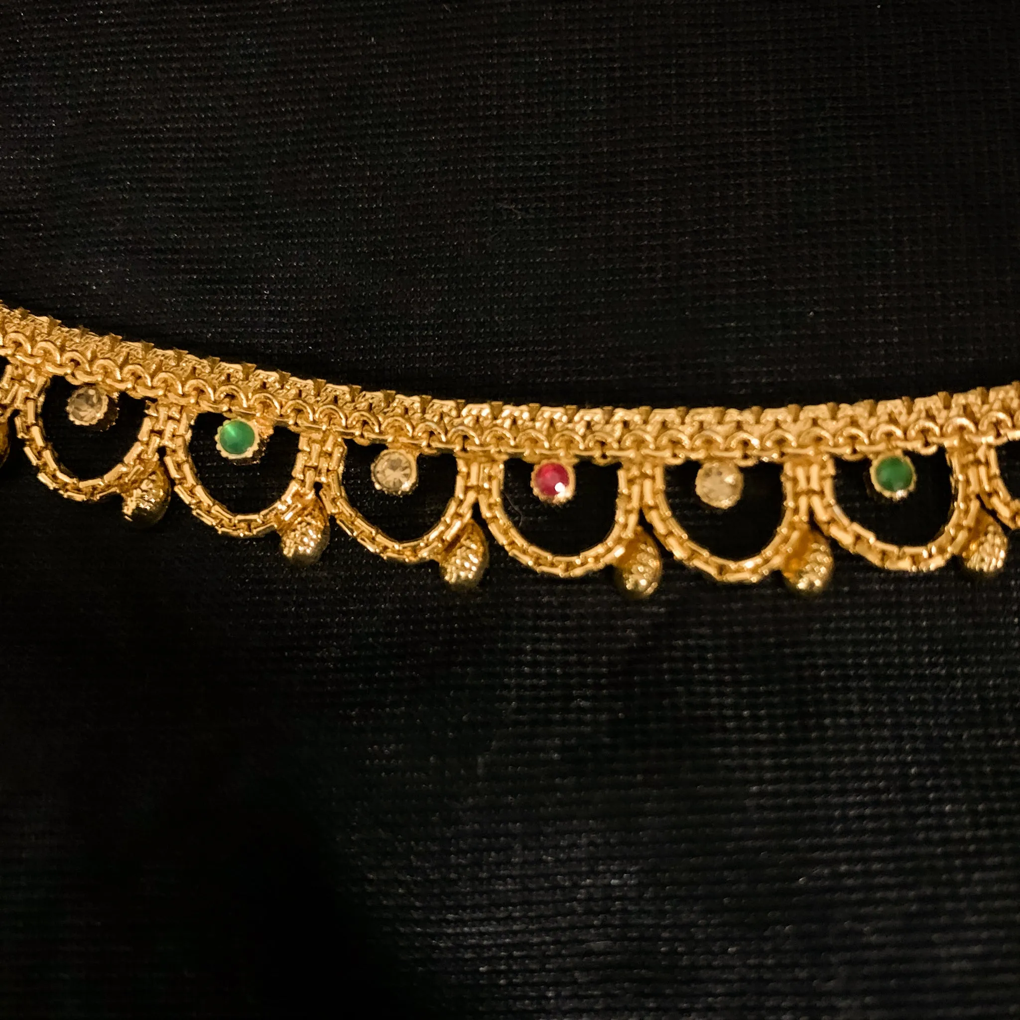 Charming Antique Gold Anklet with very intricate pattern