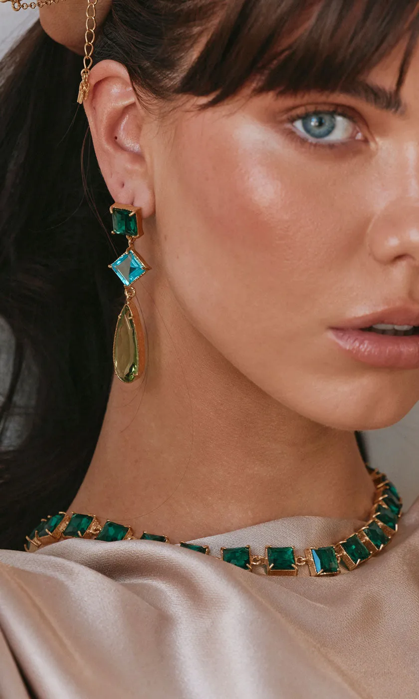 Christie Nicolaides Giulia Earrings - Green