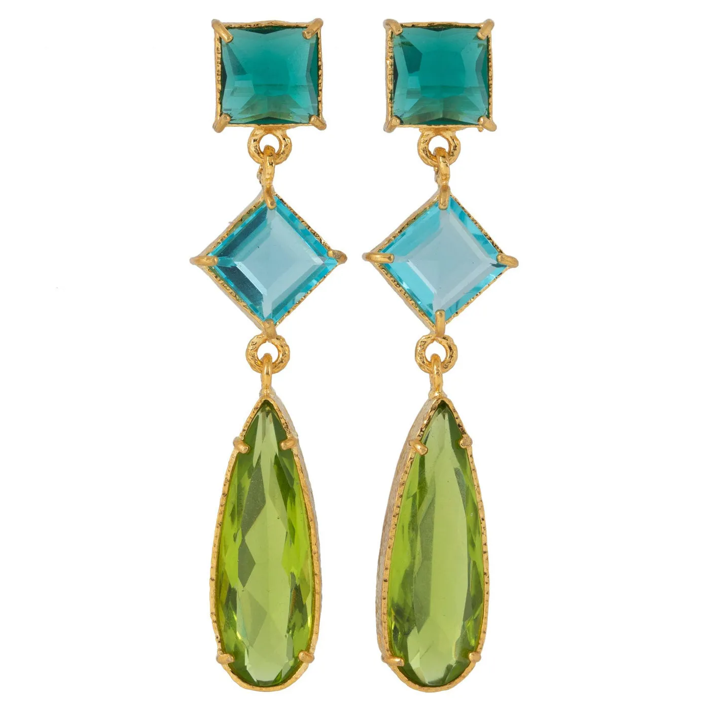 Christie Nicolaides Giulia Earrings - Green