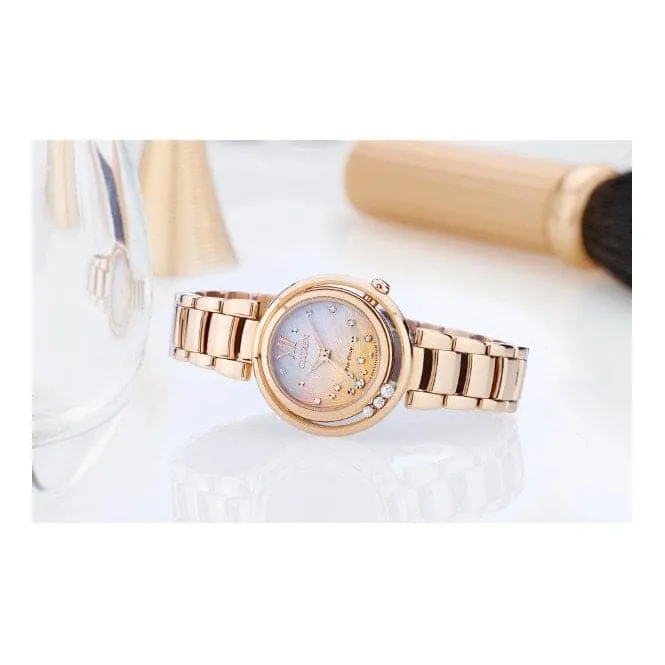 Citizen Ladies Sunrise L Rose Gold Eco-Drive Watch EM0323-51N