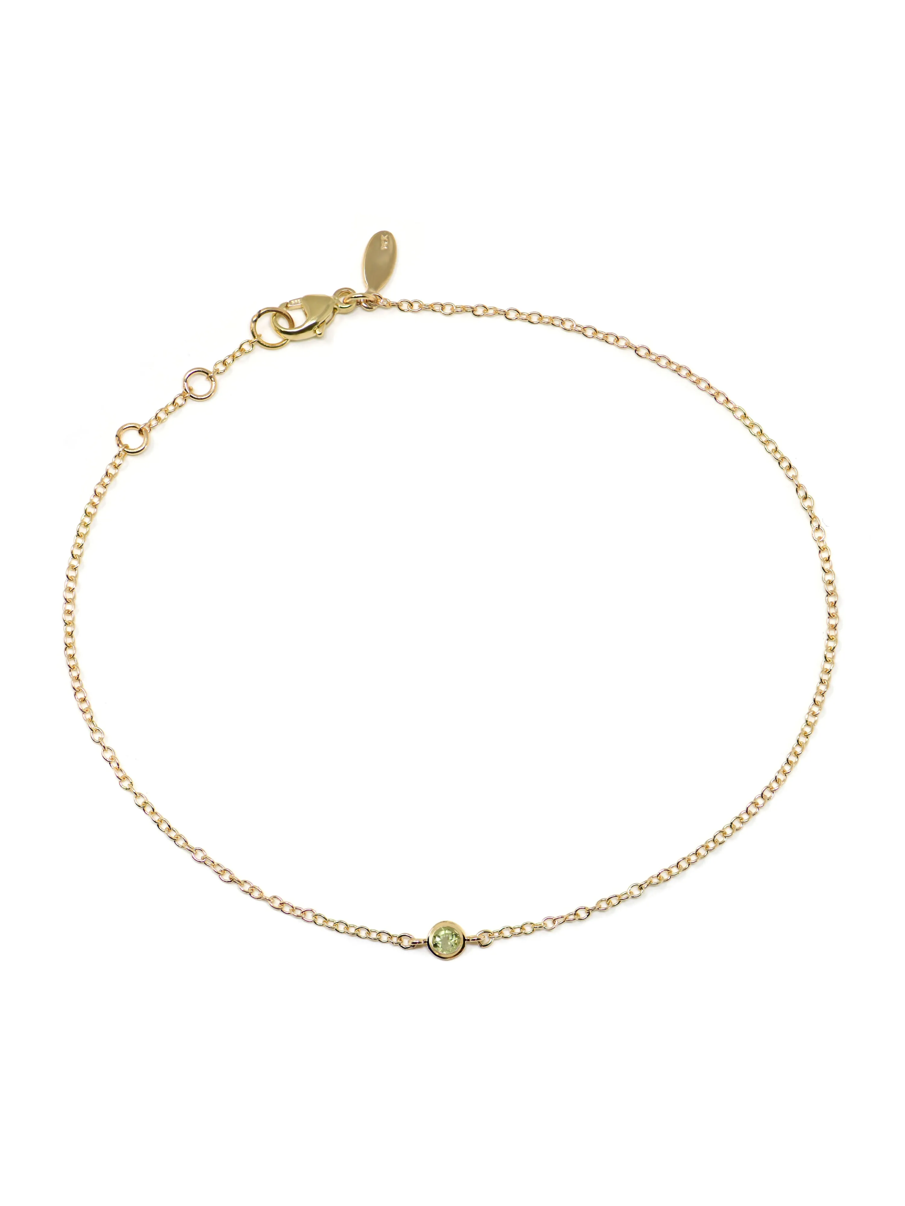 Classique Birthstone Anklet