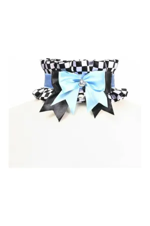 Daisy Corsets Kitten Collection Checker Print Choker