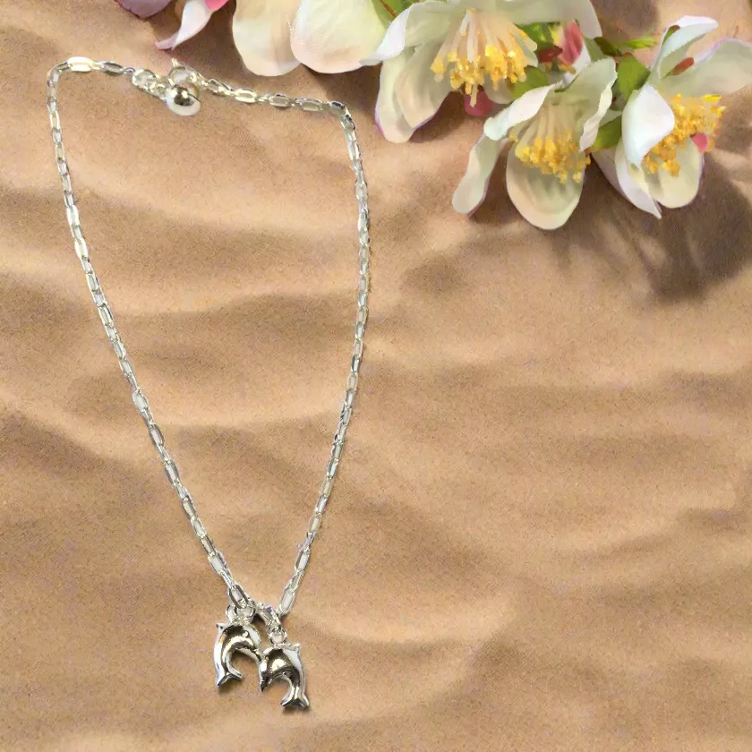 Dancing Dolphins Anklet - VANK115