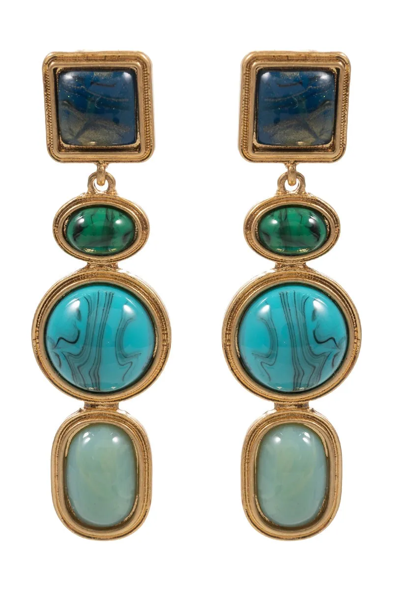 Dangling Earrings - Blue