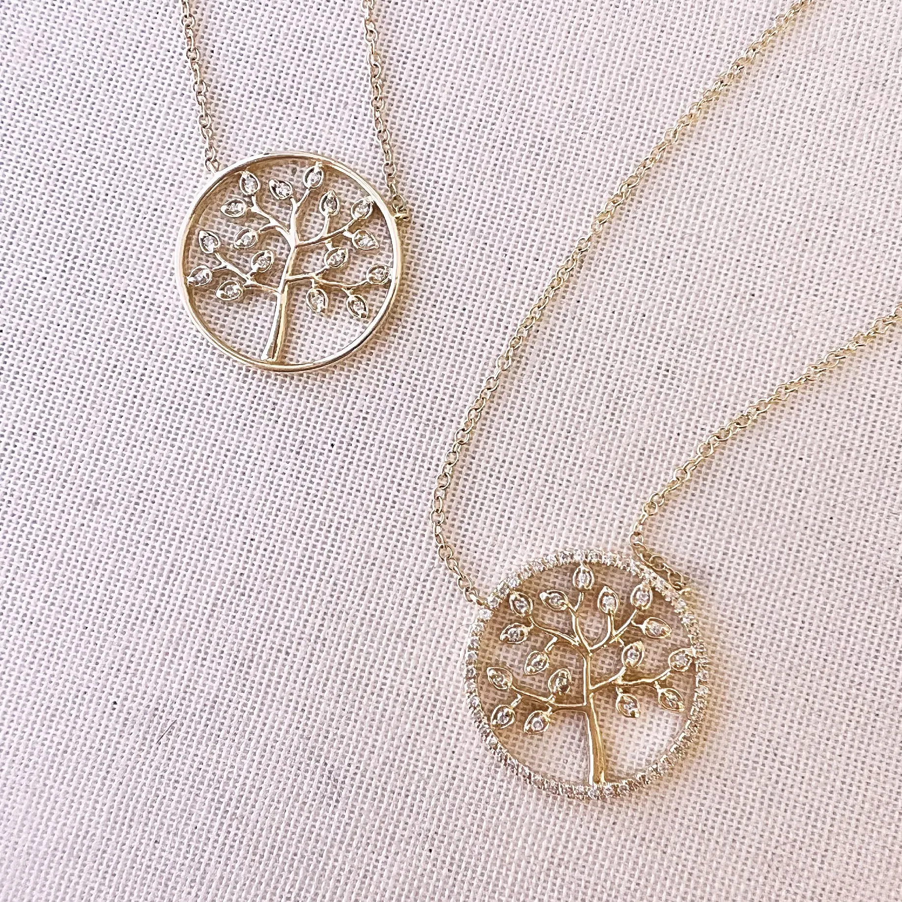 Diamond Tree of Life Necklace