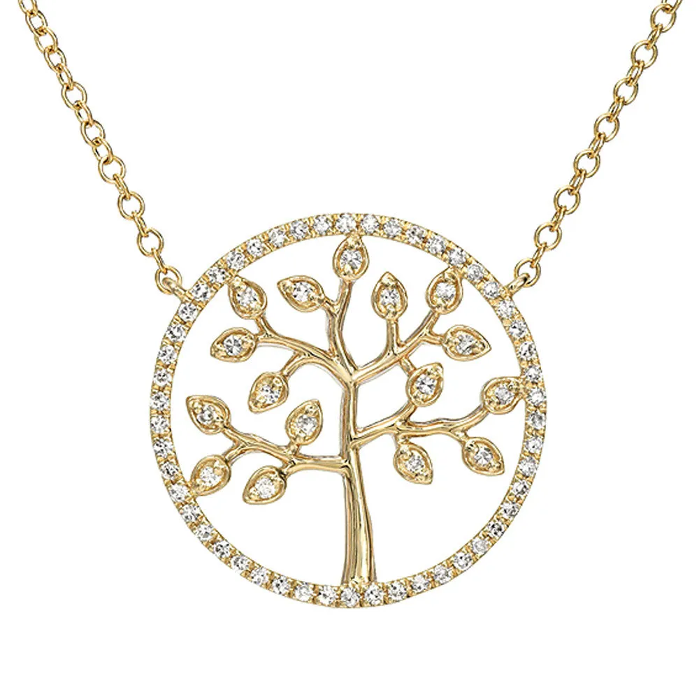 Diamond Tree of Life Necklace