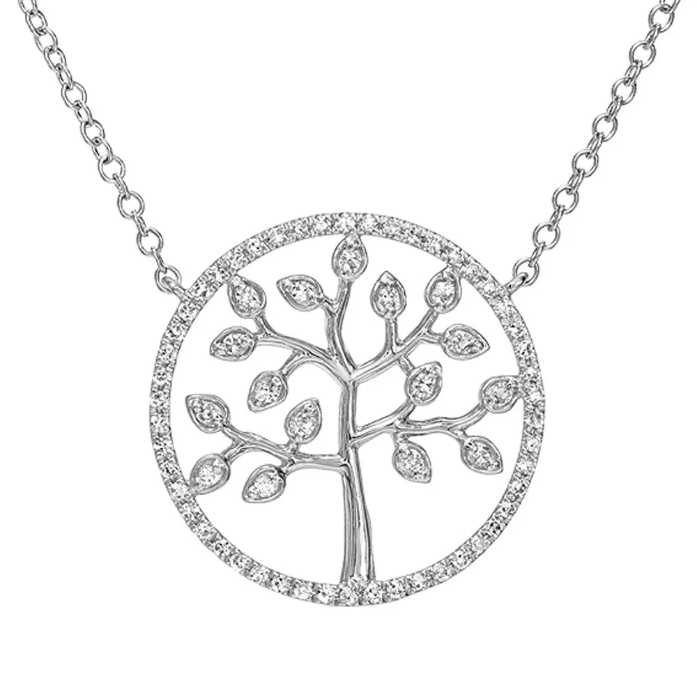 Diamond Tree of Life Necklace