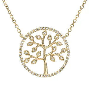 Diamond Tree of Life Necklace