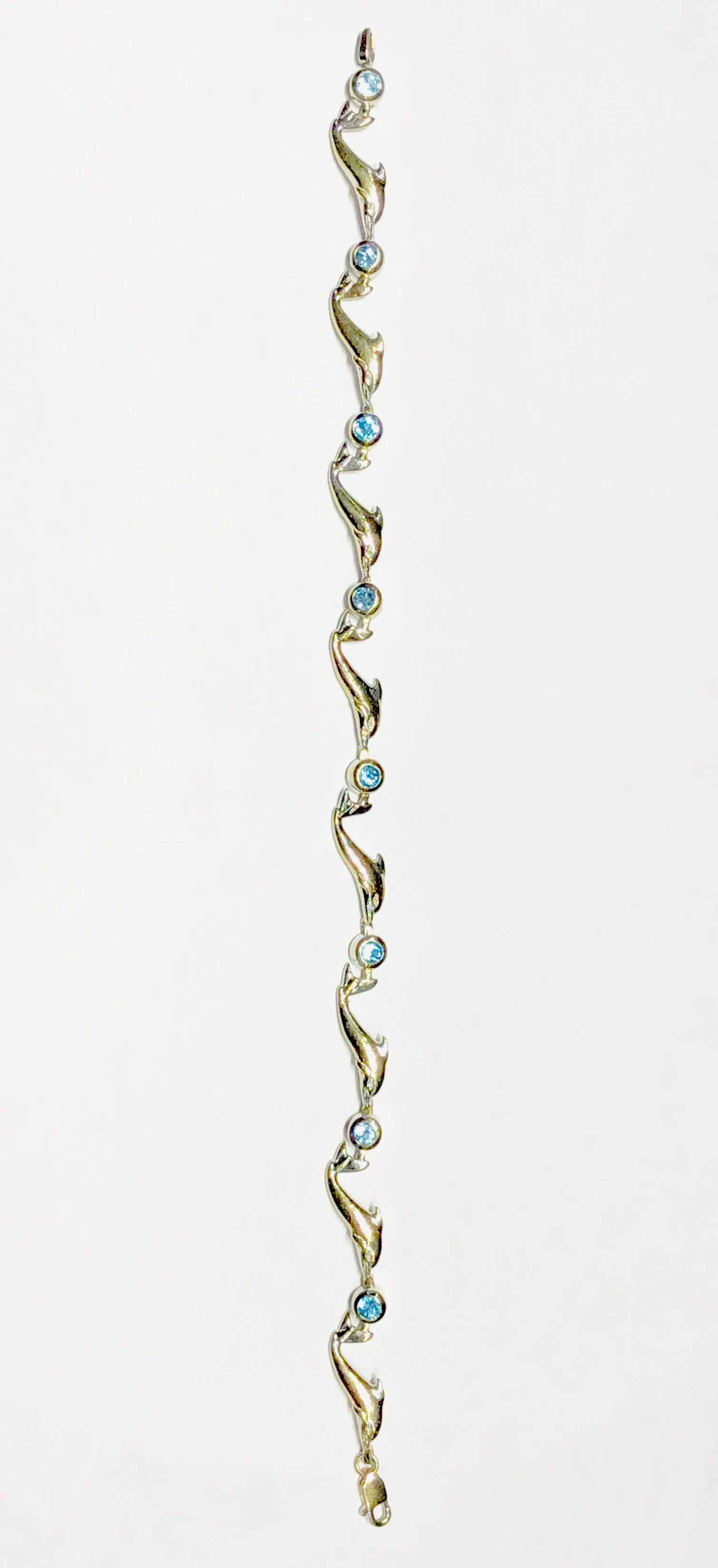 Dolphin Aquamarine Bracelet (14K)