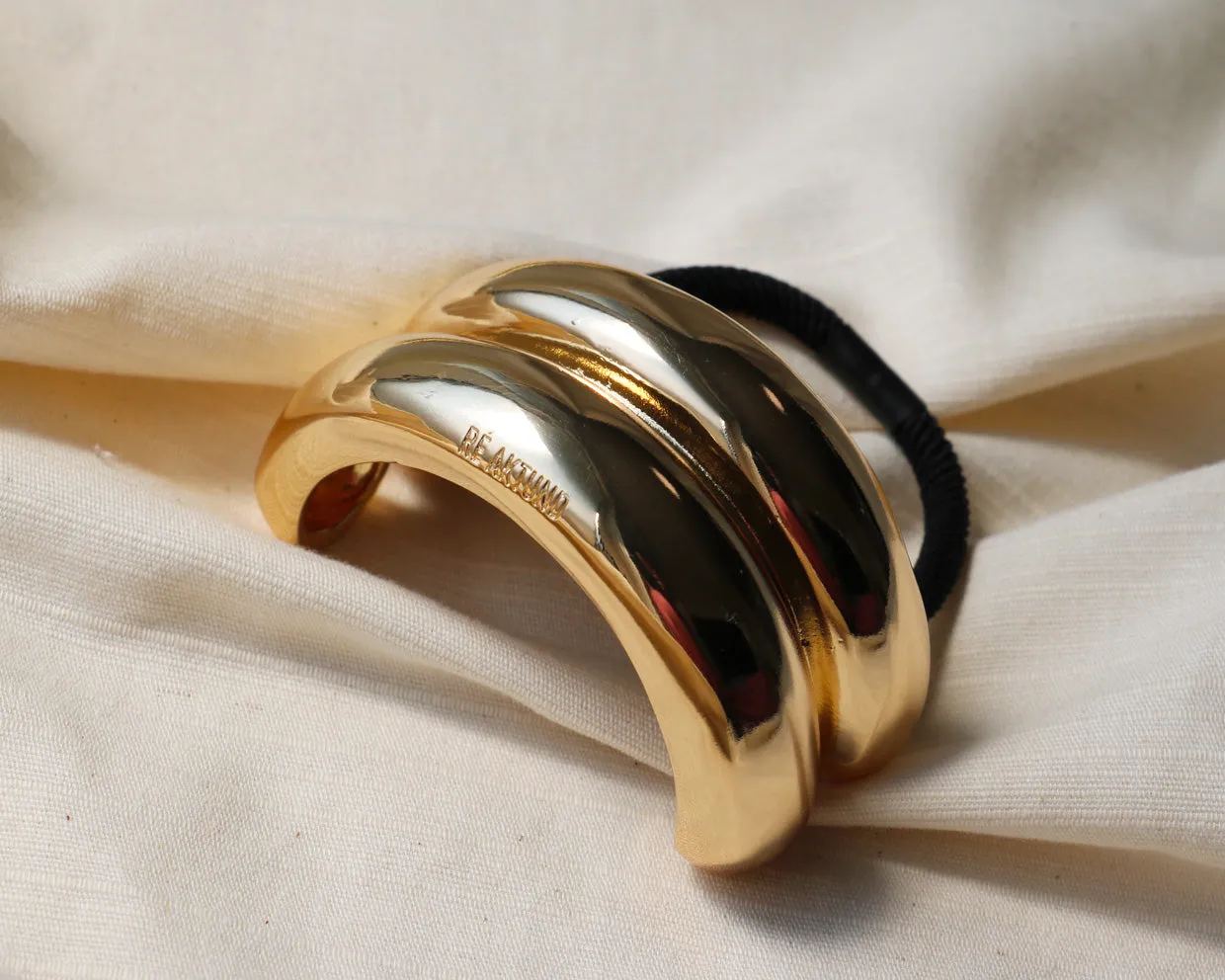 Double Gold Metal Ring Pony