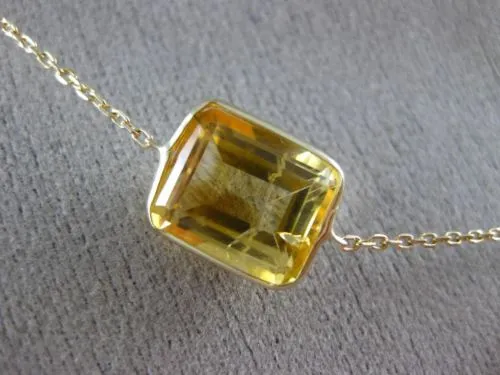 ESTATE LARGE & LONG 38.0CT AAA MULTI GEM 14KT YELLOW GOLD BY THE YARD NECKLACE