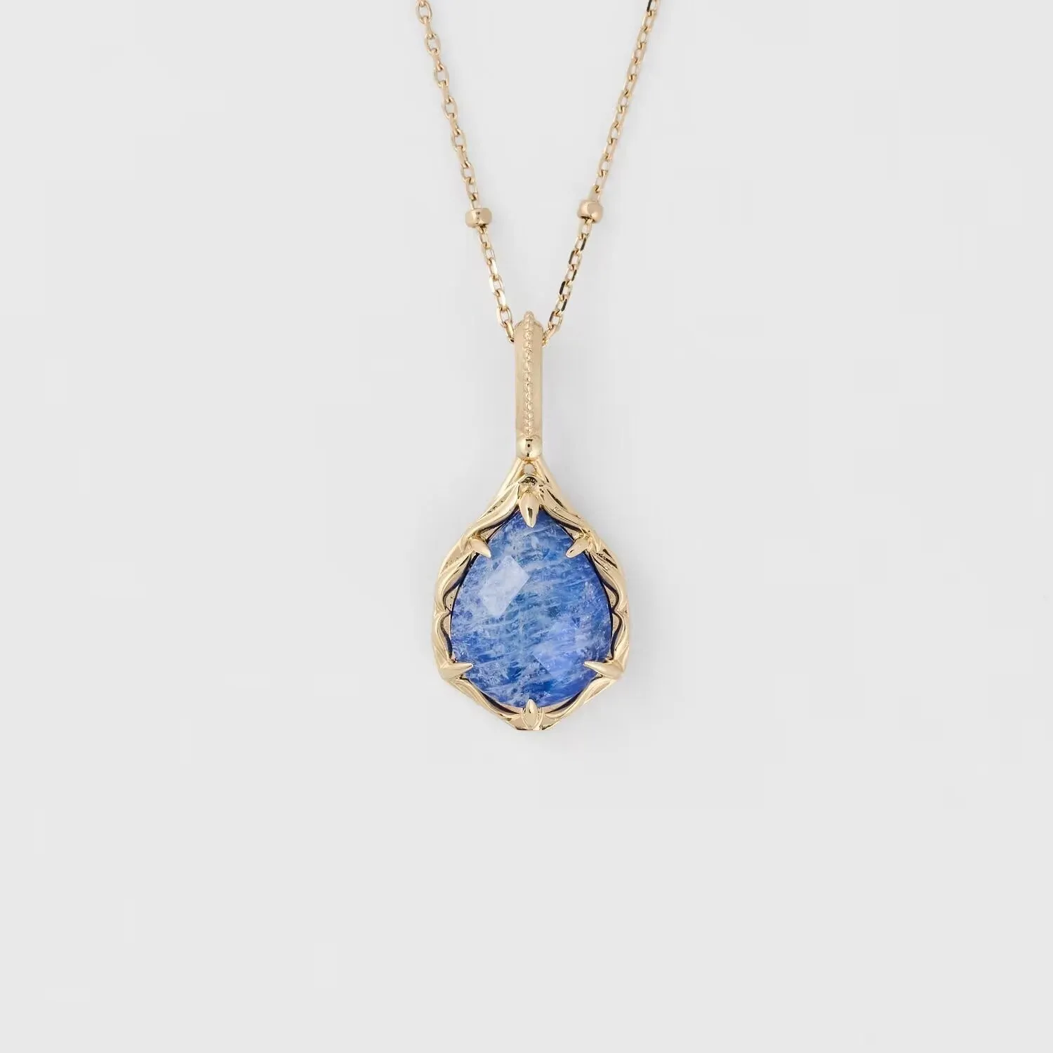 French Retro Lapis Lazuli Pendant Necklace