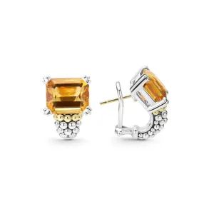 Glacier Citrine Huggie Earring