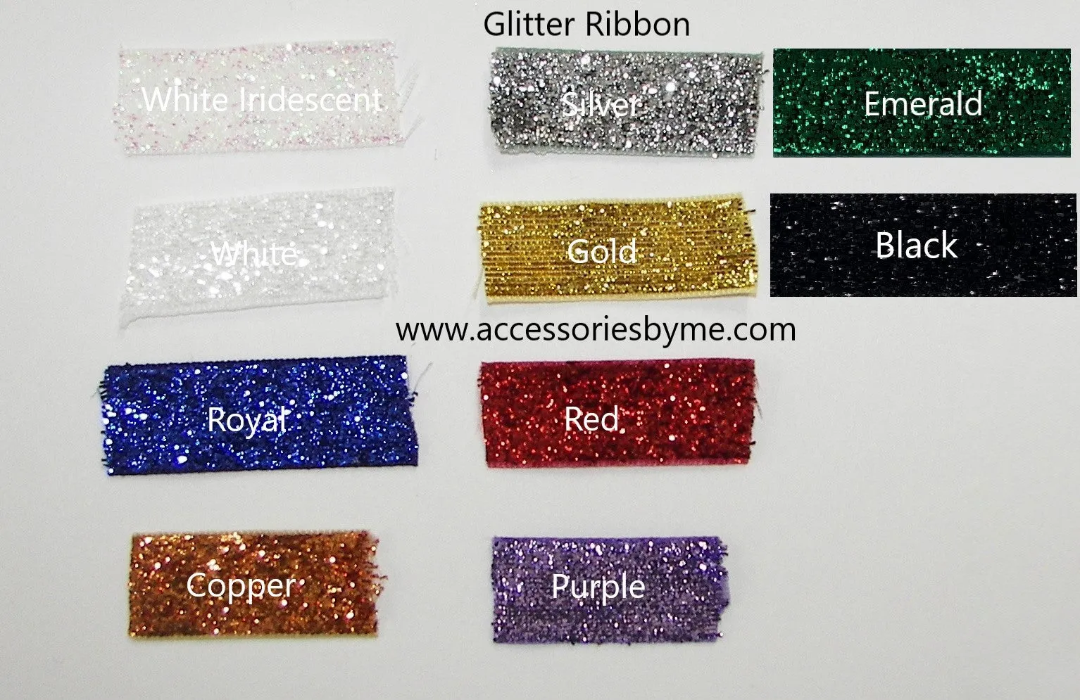 Glitter Volleyball Black Red Hair Bow