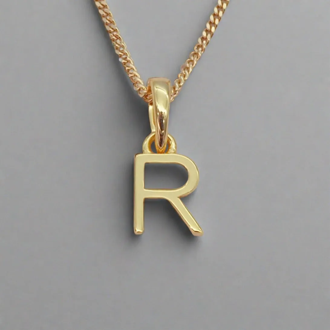 Gold Initial and August Peridot Birthstone Necklace