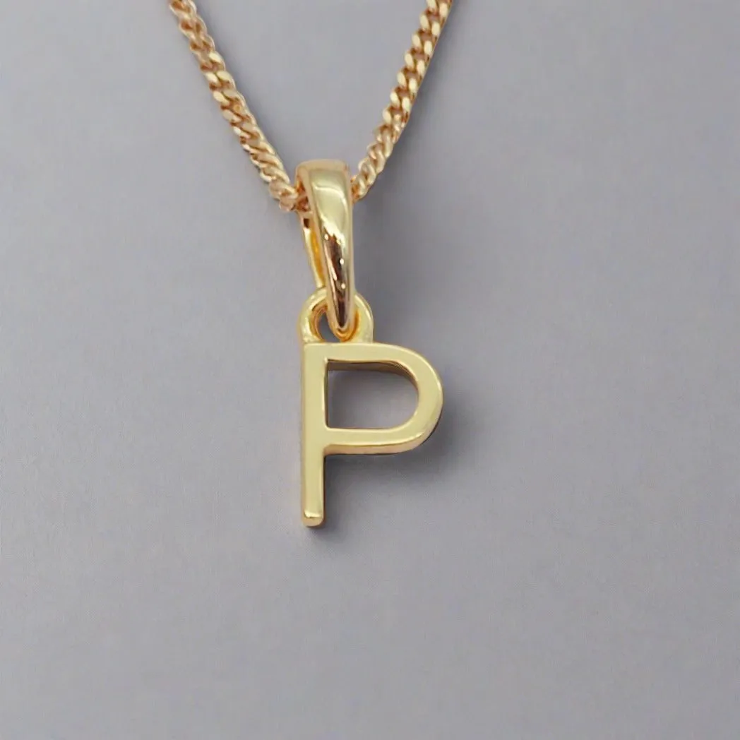 Gold Initial and August Peridot Birthstone Necklace