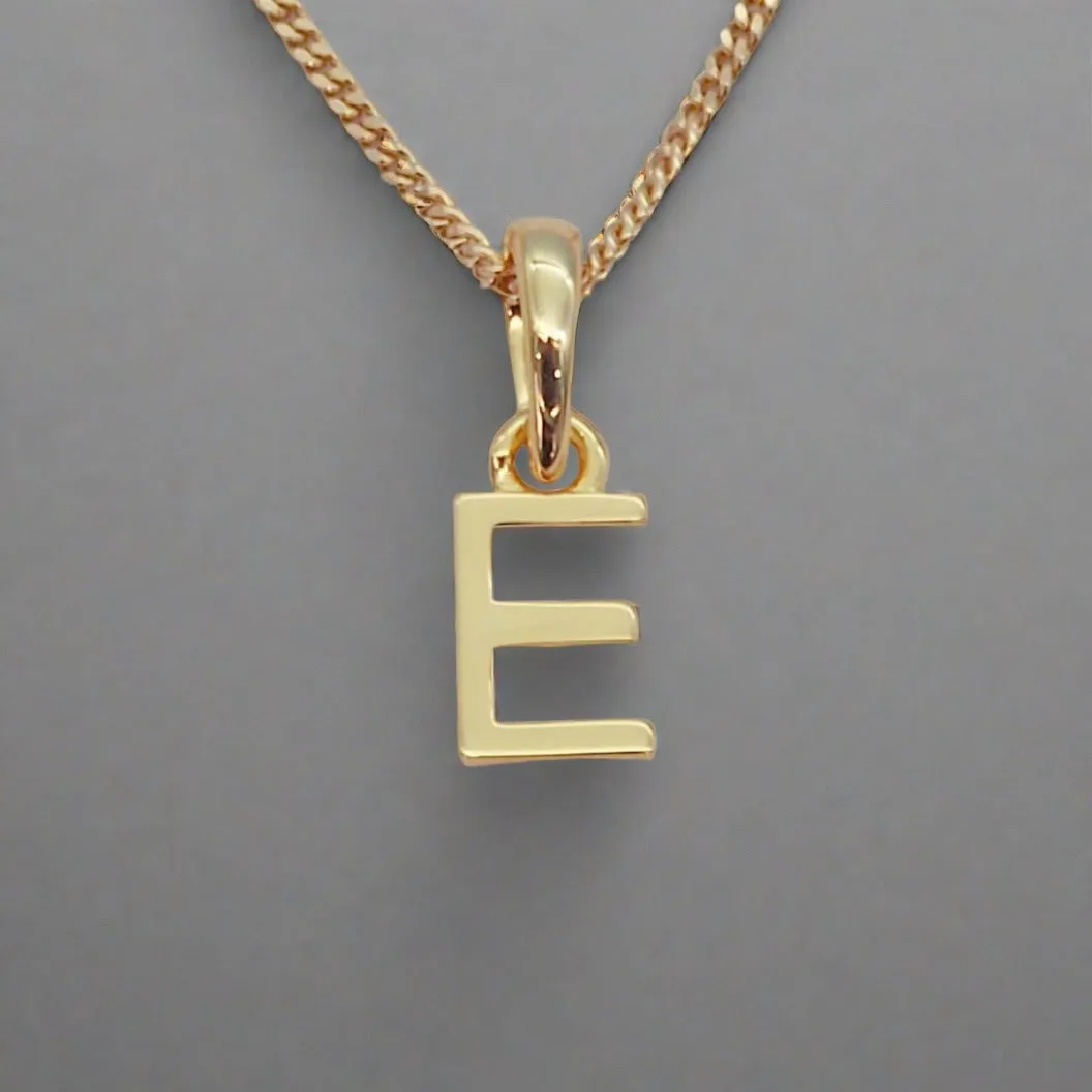 Gold Initial and August Peridot Birthstone Necklace